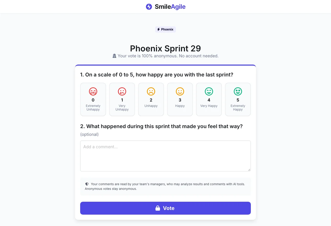 Vote form